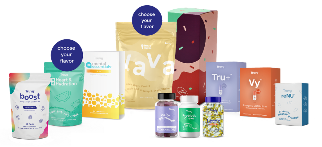 Truvy, All In Kit, natural, weight loss supplements, lose weight now, gain health and happiness